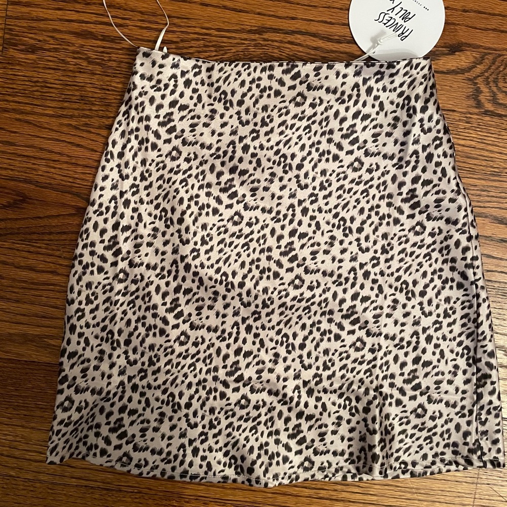 cheetah print skirt